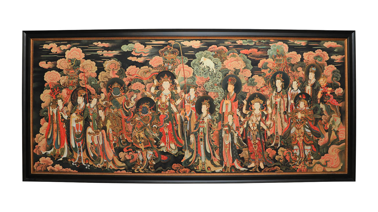 景泰蓝-帝释焚天图