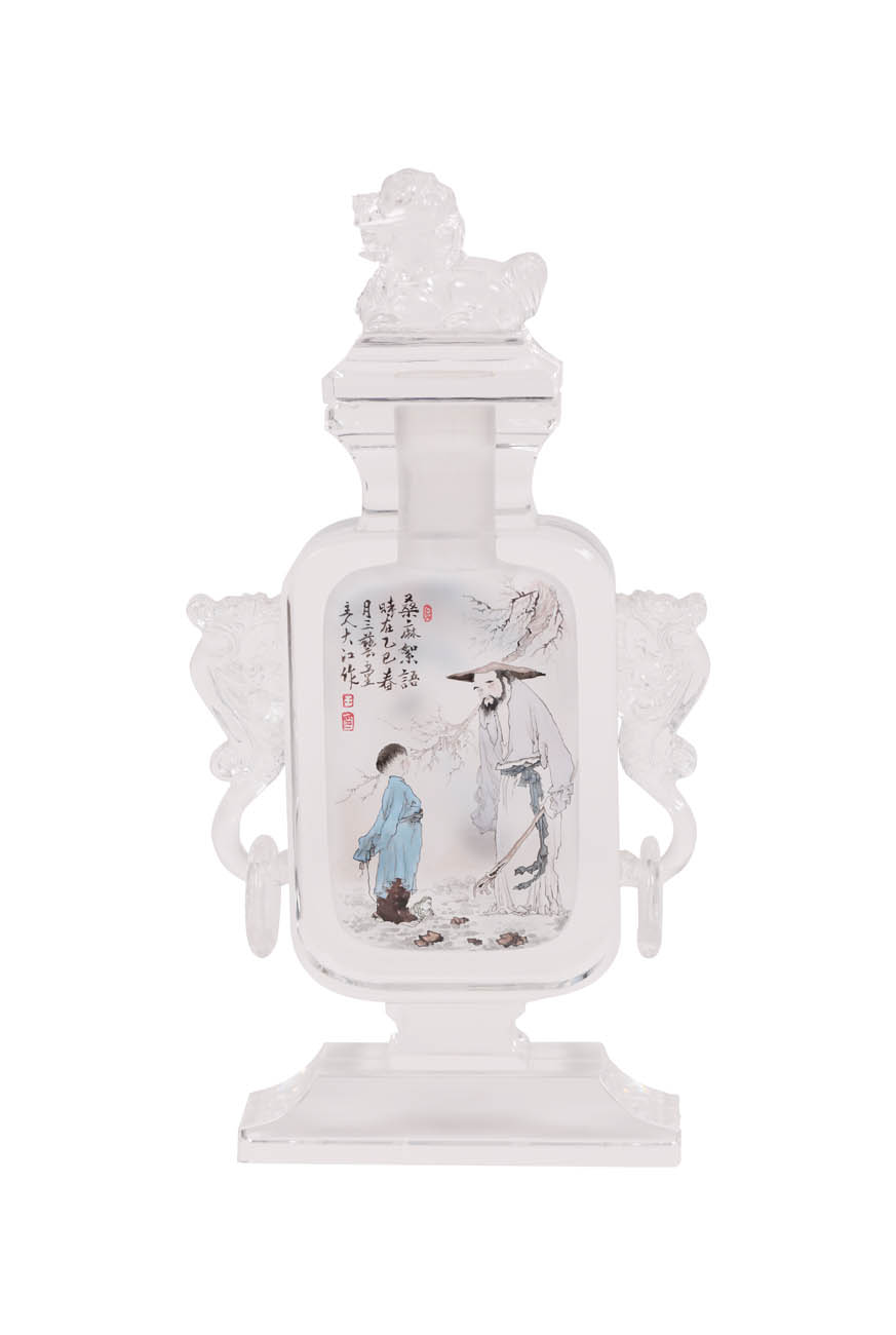 内画摆件桑麻絮语