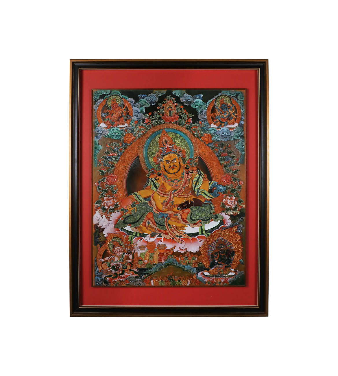 皮雕唐卡黄财神