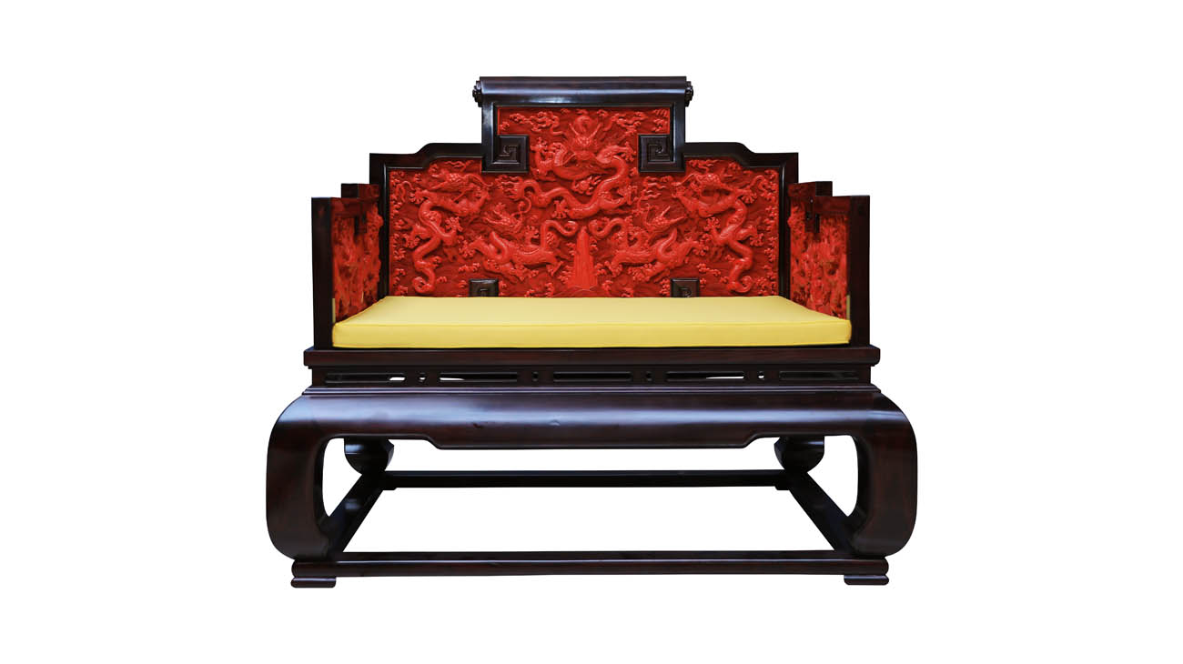 剔红龙纹宝座
