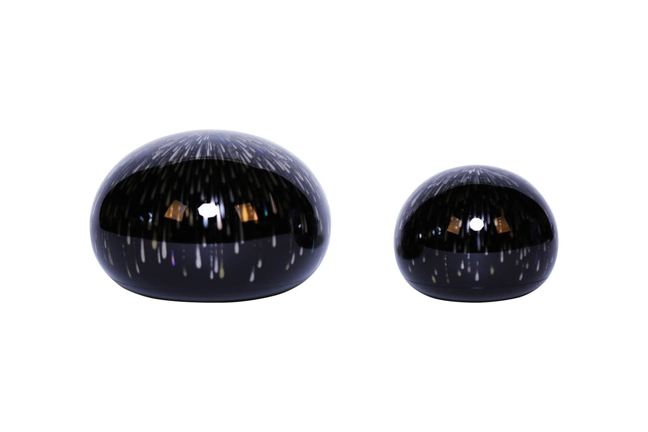 脱胎漆盒《雨滴·夜雨灿》