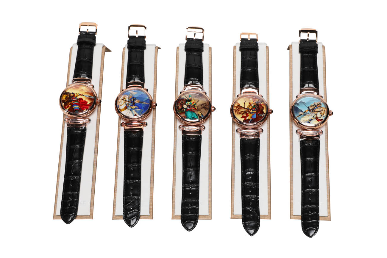 五虎上将掐丝珐琅表