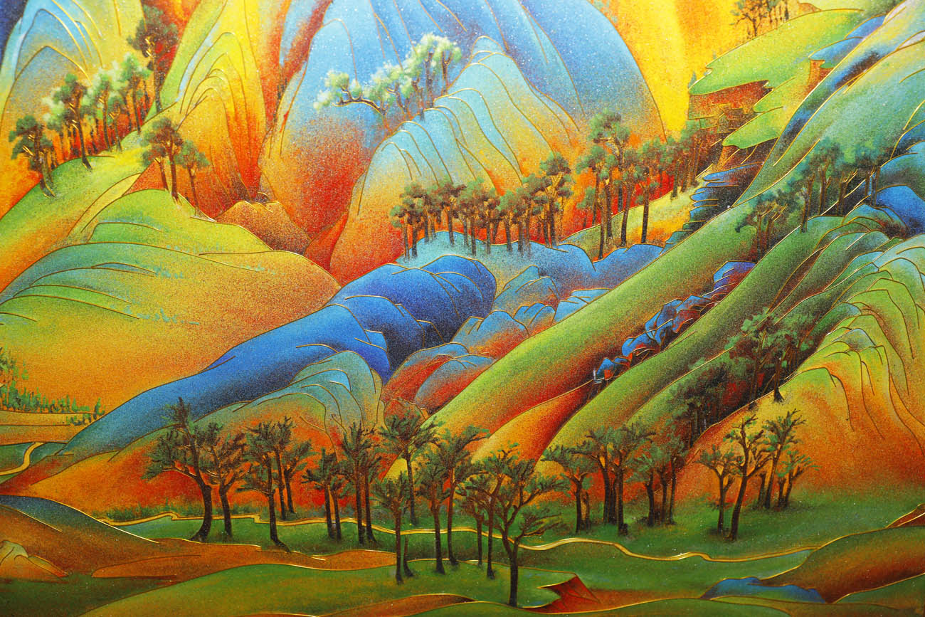 “xinqianlijiangshantu”qiasifalangyishubihua-12