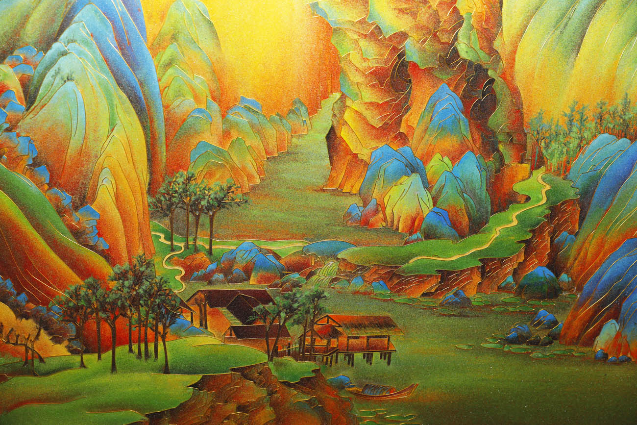 “xinqianlijiangshantu”qiasifalangyishubihua-13