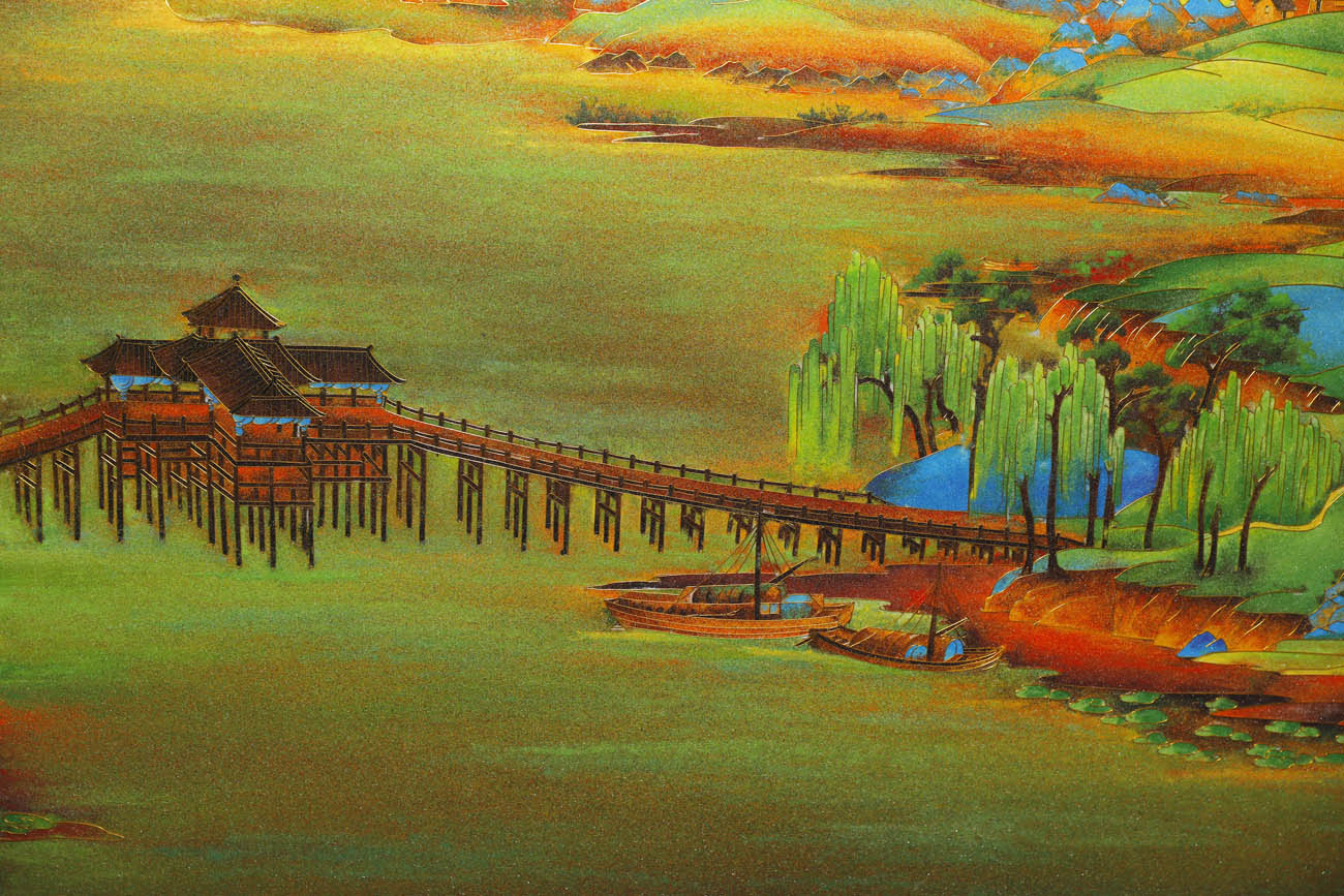 “xinqianlijiangshantu”qiasifalangyishubihua-4