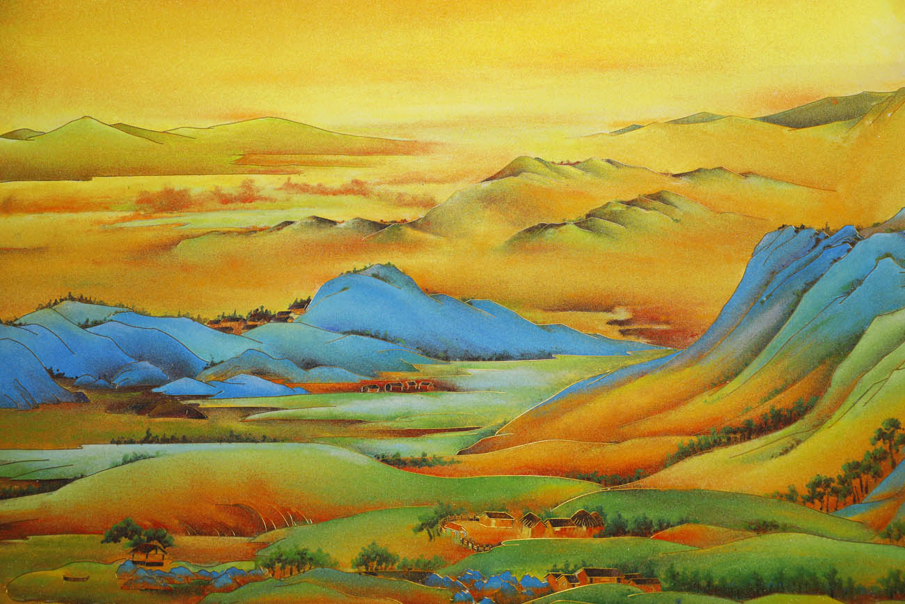 “xinqianlijiangshantu”qiasifalangyishubihua-6