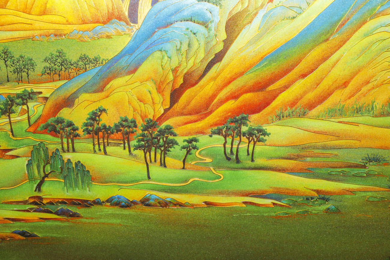 “xinqianlijiangshantu”qiasifalangyishubihua-9